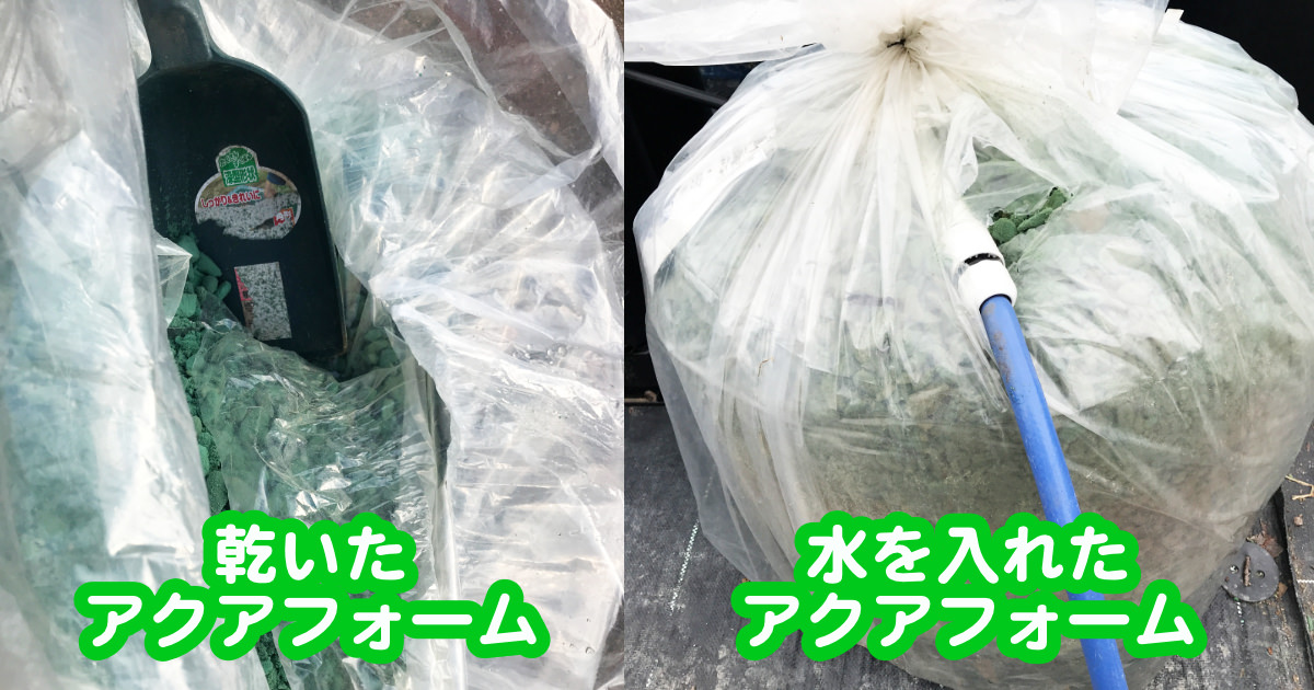 【ブルーベリー養液栽培】アクアフォームの問題点を解決する方法2つ